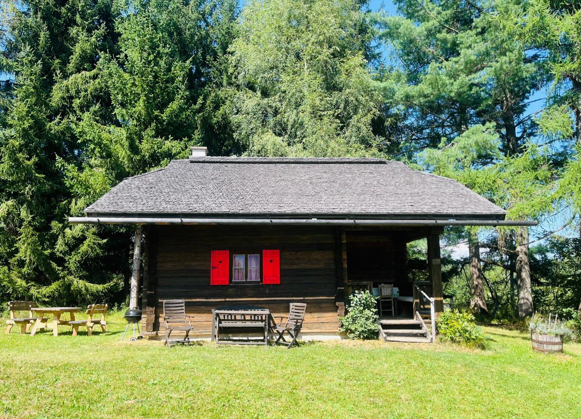 Cozy Log Cabin Near Faaker See Ledenitzen المظهر الخارجي الصورة